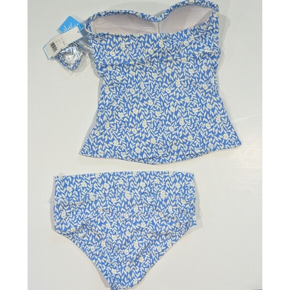 New Draper James Detachable Straps Hipster 2-Piece Swim Suit Tankini - Picture 10 of 15